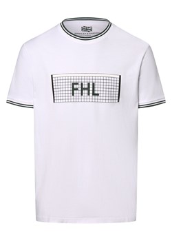 Finshley & Harding London Koszulka męska Mężczyźni Bawełna biały nadruk ze sklepu vangraaf w kategorii T-shirty męskie - zdjęcie 173854406