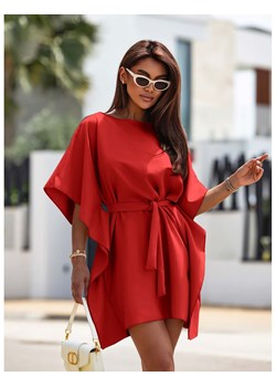 Kobieca sukienka nietoperz CANDICE - czerwona ze sklepu magmac.pl w kategorii Sukienki - zdjęcie 173854507