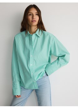 Reserved - Koszula oversize - jasnozielony ze sklepu Reserved w kategorii Koszule damskie - zdjęcie 173855429