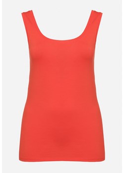 Czerwony Klasyczny Top z Bawełny Vimarissen ze sklepu Born2be Odzież w kategorii Bluzki damskie - zdjęcie 173856199