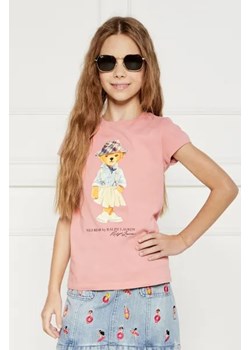 POLO RALPH LAUREN T-shirt | Regular Fit ze sklepu Gomez Fashion Store w kategorii Bluzki dziewczęce - zdjęcie 173856426