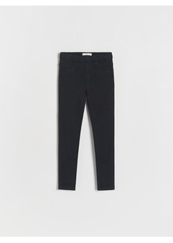 Reserved - Elastyczne jegginsy - czarny ze sklepu Reserved w kategorii Spodnie dziewczęce - zdjęcie 173856529