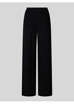 Spodnie materiałowe z szeroką nogawką i elastycznym pasem model ‘pauline’ ze sklepu Peek&Cloppenburg  w kategorii Spodnie damskie - zdjęcie 173857008