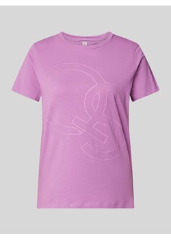 T-shirt z nadrukiem z logo ze sklepu Peek&Cloppenburg  w kategorii Bluzki damskie - zdjęcie 173857087
