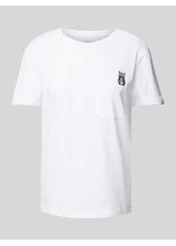T-shirt z wyhaftowanym motywem ze sklepu Peek&Cloppenburg  w kategorii Bluzki damskie - zdjęcie 173857105
