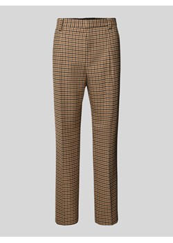 Spodnie do garnituru z prostą nogawką i wzorem w pepitkę model ‘Theo’ ze sklepu Peek&Cloppenburg  w kategorii Spodnie męskie - zdjęcie 173857137