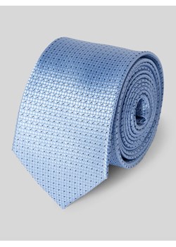 Krawat jedwabny o kroju slim fit ze sklepu Peek&Cloppenburg  w kategorii Krawaty - zdjęcie 173857326
