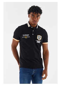 Galvanni Koszulka polo w kolorze czarnym ze wzorem ze sklepu Limango Polska w kategorii T-shirty męskie - zdjęcie 173857508