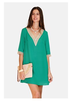 ASSUILI Sukienka w kolorze zielonym ze sklepu Limango Polska w kategorii Sukienki - zdjęcie 173857867