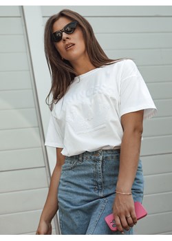 Koszulka damska PRINCY biała Dstreet RY2647 ze sklepu DSTREET.PL w kategorii Bluzki damskie - zdjęcie 173858988