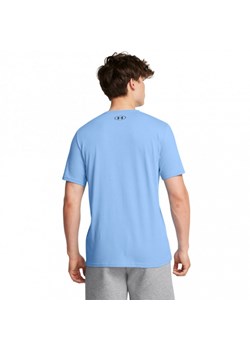 Męski t-shirt z nadrukiem Under Armour UA M Sportstyle LC SS - niebieski ze sklepu Sportstylestory.com w kategorii T-shirty męskie - zdjęcie 173859437