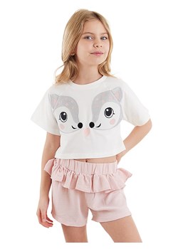 Denokids 2-częściowy zestaw &quot;Twin Gazelles&quot; w kolorze biało-jasnoróżowym ze sklepu Limango Polska w kategorii Bluzki dziewczęce - zdjęcie 173861148