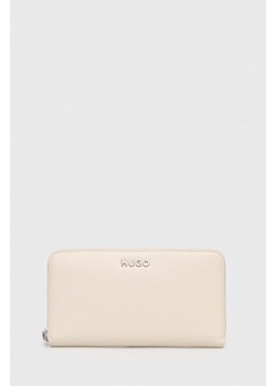 HUGO portfel damski kolor biały 50486987 ze sklepu ANSWEAR.com w kategorii Portfele damskie - zdjęcie 173861935