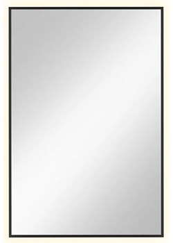 Czarne lustro prostokątne led 60x90 cm M1-N84 ze sklepu Edinos.pl w kategorii Lustra - zdjęcie 173862675