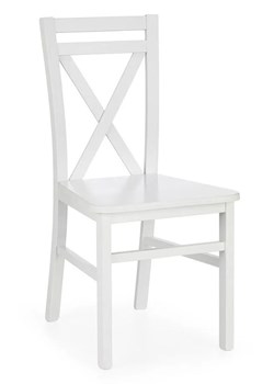 Białe drewniane krzesło skandynawskie - Dario ze sklepu Edinos.pl w kategorii Krzesła - zdjęcie 173862889