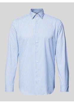 Koszula biznesowa o kroju slim fit z kołnierzykiem typu kent ze sklepu Peek&Cloppenburg  w kategorii Koszule męskie - zdjęcie 173863167