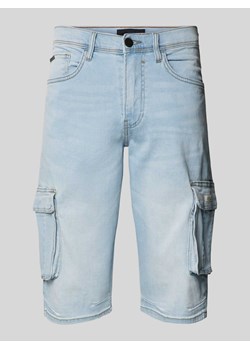 Spodnie cargo o kroju regular fit z imitacji denimu ze sklepu Peek&Cloppenburg  w kategorii Spodenki męskie - zdjęcie 173863317