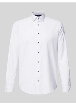 Koszula biznesowa o kroju regular fit z kołnierzykiem typu kent ze sklepu Peek&Cloppenburg  w kategorii Koszule męskie - zdjęcie 173863416