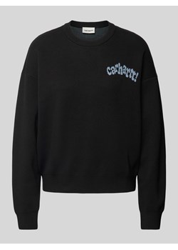 Sweter z dzianiny z nadrukiem z logo model ‘AMOUR’ ze sklepu Peek&Cloppenburg  w kategorii Swetry damskie - zdjęcie 173863439