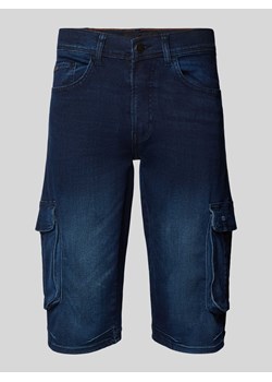 Spodnie cargo o kroju regular fit z imitacji denimu ze sklepu Peek&Cloppenburg  w kategorii Spodenki męskie - zdjęcie 173863487