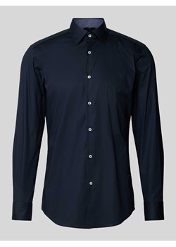 Koszula biznesowa o kroju slim fit z kołnierzykiem typu kent model ‘Hank’ ze sklepu Peek&Cloppenburg  w kategorii Koszule męskie - zdjęcie 173863699