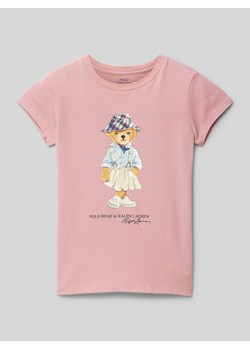 T-shirt z nadrukiem z motywem i logo ze sklepu Peek&Cloppenburg  w kategorii Bluzki dziewczęce - zdjęcie 173863759