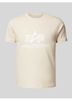 T-shirt z nadrukiem z logo ze sklepu Peek&Cloppenburg  w kategorii T-shirty męskie - zdjęcie 173863848
