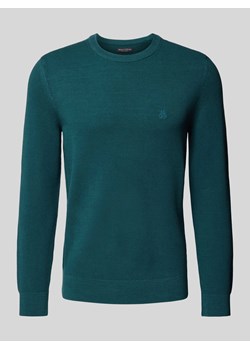 Sweter z dzianiny z wyhaftowanym logo ze sklepu Peek&Cloppenburg  w kategorii Swetry męskie - zdjęcie 173863957