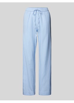 Spodnie materiałowe z szeroką nogawką i elastycznym pasem model ‘Sonar’ ze sklepu Peek&Cloppenburg  w kategorii Spodnie damskie - zdjęcie 173863978