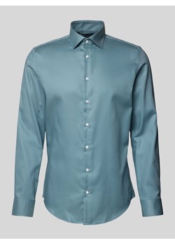 Koszula biznesowa o kroju slim fit z kołnierzykiem typu kent ze sklepu Peek&Cloppenburg  w kategorii Koszule męskie - zdjęcie 173864055