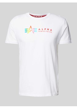 T-shirt z nadrukiem z logo ze sklepu Peek&Cloppenburg  w kategorii T-shirty męskie - zdjęcie 173864198