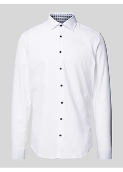 Koszula biznesowa o kroju slim fit z listwą guzikową ze sklepu Peek&Cloppenburg  w kategorii Koszule męskie - zdjęcie 173864256