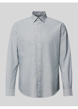 Koszula biznesowa o kroju slim fit z kołnierzykiem typu kent ze sklepu Peek&Cloppenburg  w kategorii Koszule męskie - zdjęcie 173864295