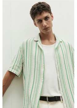 H & M - Koszula z otwartymi klapami Regular Fit - Zielony ze sklepu H&M w kategorii Koszule męskie - zdjęcie 173864495