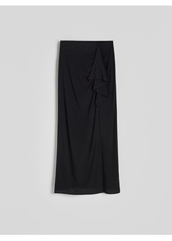 Reserved - Spódnica maxi z falbaną - czarny ze sklepu Reserved w kategorii Spódnice - zdjęcie 173870017
