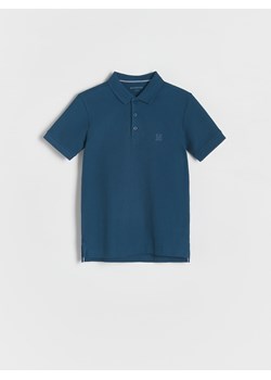 Reserved - Koszulka polo z haftem - granatowy ze sklepu Reserved w kategorii T-shirty chłopięce - zdjęcie 173870365