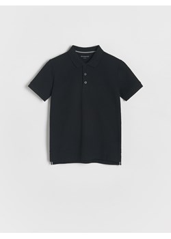 Reserved - Koszulka polo z haftem - czarny ze sklepu Reserved w kategorii T-shirty chłopięce - zdjęcie 173870367