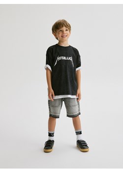Reserved - Bawełniany t-shirt Metallica - czarny ze sklepu Reserved w kategorii T-shirty chłopięce - zdjęcie 173870397