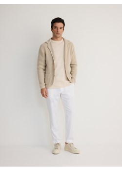 Reserved - Spodnie jogger - biały ze sklepu Reserved w kategorii Spodnie męskie - zdjęcie 173870978