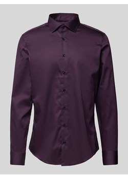 Koszula biznesowa o kroju slim fit z kołnierzykiem typu kent ze sklepu Peek&Cloppenburg  w kategorii Koszule męskie - zdjęcie 173871115