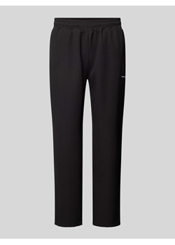 Spodnie dresowe z prostą nogawką i plisami model ‘TROY’ ze sklepu Peek&Cloppenburg  w kategorii Spodnie męskie - zdjęcie 173872475