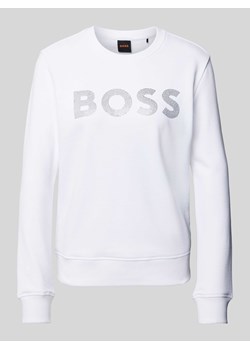 Bluza z obszyciem kamieniami stras z logo model ‘Ebossa’ ze sklepu Peek&Cloppenburg  w kategorii Bluzy damskie - zdjęcie 173872496