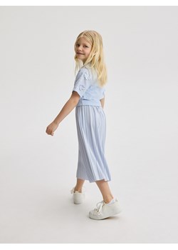 Reserved - Plisowane spodnie kuloty - jasnoniebieski ze sklepu Reserved w kategorii Spodnie dziewczęce - zdjęcie 173873818