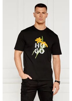 HUGO T-shirt Dilablumi | Regular Fit ze sklepu Gomez Fashion Store w kategorii T-shirty męskie - zdjęcie 173874788