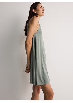 Reserved - Oversizowa sukienka z modalem - oliwkowy ze sklepu Reserved w kategorii Sukienki - zdjęcie 173875305
