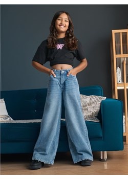 Sinsay - Jeansy wide leg - szary ze sklepu Sinsay w kategorii Spodnie dziewczęce - zdjęcie 173875686