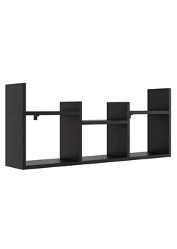 Czarna minimalistyczna nadstawka na biurko - Lorea 3X ze sklepu Edinos.pl w kategorii Półki - zdjęcie 173875899