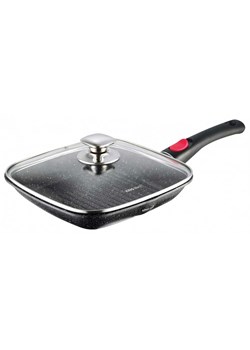 Grillowa patelnia z przykrywką i odpinaną rączką W0-E82 ze sklepu Edinos.pl w kategorii Naczynia - zdjęcie 173876075