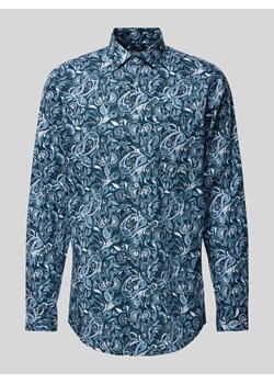 Koszula biznesowa o kroju regular fit z kołnierzykiem typu kent ze sklepu Peek&Cloppenburg  w kategorii Koszule męskie - zdjęcie 173878079