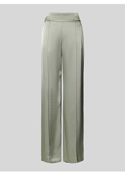 Spodnie materiałowe z satyny ze sklepu Peek&Cloppenburg  w kategorii Spodnie damskie - zdjęcie 173878147